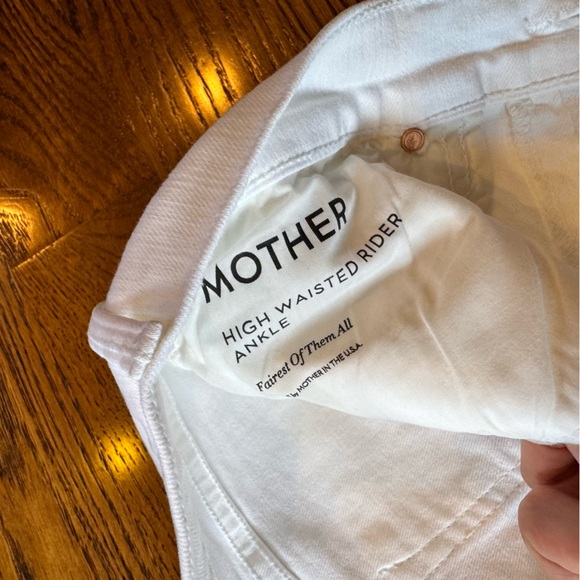 Mother High Waisted Rider Ankle White “Fairest of them All” | 31 - Picture 5 of 7